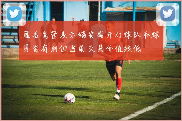匿名高管表示锡安离开对球队和球员皆有利但当前交易价值较低